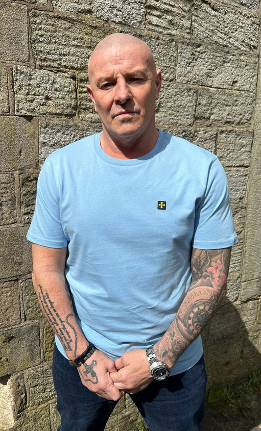 Мъжка Тениска Premium Crew :: Небесно Синьо