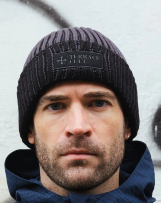 Зимна Шапка Beanie :: Черна/Тъмносива