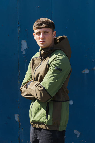 Мъжко Яке Gallo :: Кафяво/Зелено