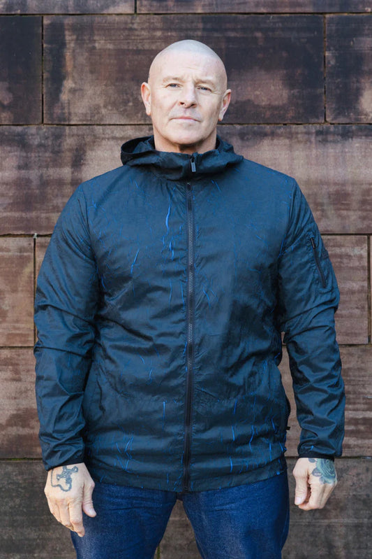 Мъжко Яке Andretti :: Черно/Кралско Синьо